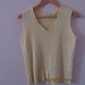 Women's Yellow Sweater Vest